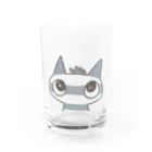 ✴FUKUSHIMAにゃんだべえ店✴のにゃんだべえ01顔 Water Glass :front