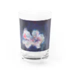 神藤リタgoods shopのflower in blue Water Glass :front