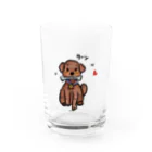 シェリーズワールドのナンバーワンになれなったワンちゃん Water Glass :front