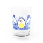 しずの@登録者400人突破☆の星の卵ロゴグッズ Water Glass :front