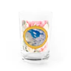 錆猫の館の【B】キスをする雲～LOVE&PEACE Water Glass :front