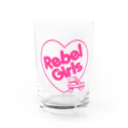 ITSUMItalkstoreのREBEL ROLLER GIRLSピンク Water Glass :front