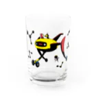 クリハラタカシの隊長と科学忍者くん Water Glass :front