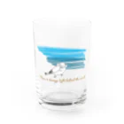 mORita工房の雲の向こうは、いつも青空 Water Glass :front