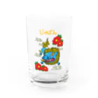 Siderunの館 B2のゆるスカジャン柄（からじしとぼたん） Water Glass :front