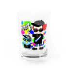 秘密結社(ㆁөㆁ)青い鳥のギャングスタ＆唯我HIPHOP丸シリーズ Water Glass :front