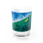 青うさぎ舎 - aousagisha の夏草 グラス前面