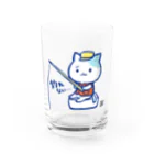 釣れない猫のsuzuriのお店の釣れない猫のグッズ Water Glass :front