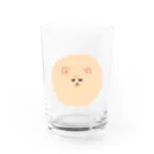 いくら丼のふえくされたポメ　薄茶 Water Glass :front