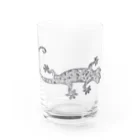 からがらのペイズリー柄とかげくん Water Glass :front