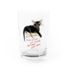 くらはしれいの黒猫トト Water Glass :front