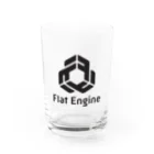 Flat Engine Suzuri ShopのFlat Engine Logo（Black/Square） グラス前面