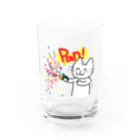 satoharuのリモートパーティーを盛り上げるネコさん Water Glass :front