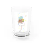 YUKOのひまわりと少女 Water Glass :front