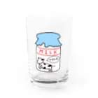 ♭ん(｢•ω•)｢のマイペースcowくん Water Glass :front