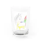 ロサンゼルス美術館のショベルカーさん Water Glass :front