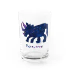 長崎真悟のトリケラトプス Water Glass :front