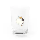 pinase_のころころミケ Water Glass :front