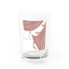 なっちゃん🐱🐶のシンプルなデザイン Water Glass :front