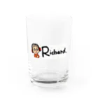 ＲＩＣＨＡＲＤのＲＩＣＨＡＲＤの似顔絵Ｂ Water Glass :front