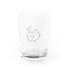 ゆるい動物たちのゆるいネコ Water Glass :front