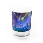 子葉＠イラスト依頼募集中の夏の夜空ft.括弧いいネコ Water Glass :front