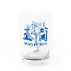 おうりょうじの玉蘭blue（白木蓮/ハクモクレン/マグノリア） Water Glass :front