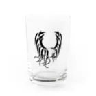 EAT ・HEART の鳳凰の威嚇 Water Glass :front