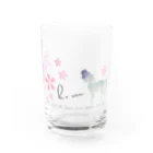 ClubHMのSpring Horse 桜帽子 Water Glass :front