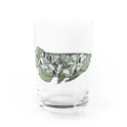 とうとうたらりの花と魚(みどり) Water Glass :front