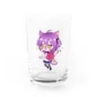 猫魔くろはの小学生くろは Water Glass :front