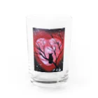 フクロウシホのハートムーン❣️ Water Glass :front