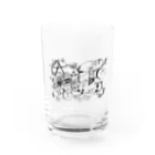 himachitabeepaのhappy AtoZ アルファベット Water Glass :front