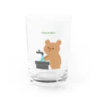 イラストレーター　　fuyuのくまよしの手洗い Water Glass :front