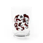 あやるの爬虫類(模様入) Water Glass :front