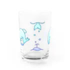 しみまさの仲良しアクリとハーレ グラス Water Glass :front