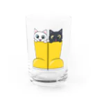 アクセルスタイルの可愛い長靴ねこ Water Glass :front