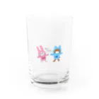 しっぽのあるコーギーショップのSocial Distance Water Glass :front