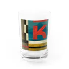 レターオールソーツのVsKN - K Water Glass :front