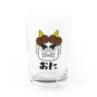 ももよりのいろいろ鬼 茶髪 Water Glass :front