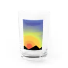 ALLCOLORーALLSHAPEのYuuyake Water Glass :front