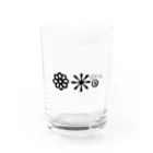 369mirokuの369miroku logo Water Glass :front