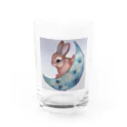 KANtiのツキノウサギ Water Glass :front