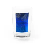 柊 ひおの深蒼-deep blue- Water Glass :front