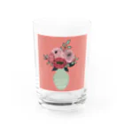 Mana Design Storeのフラワーベースとお花のイラスト Water Glass :front