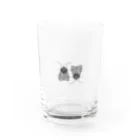 大量の蛾の上下のフクラスズメ Water Glass :front