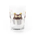 ひてんの３Dたぬきケーキ Water Glass :front