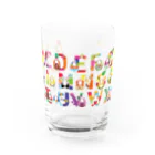 *NAGI*（ナギ）のアルファベットウサギノタマゴ Water Glass :front