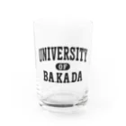 グラフィンのバカダ大学 BAKADA UNIVERSITY Water Glass :front