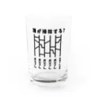 ハナのお店の誰が掃除する？（あみだくじ） Water Glass :front